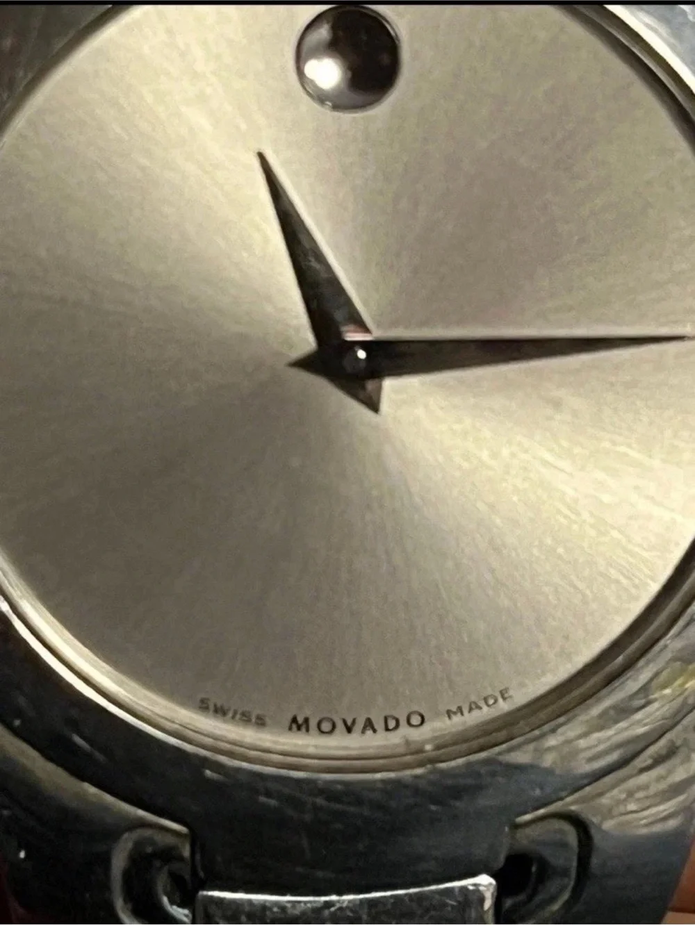 Movado Men’s Silver-Tone Stainless Steel Bracelet Watch